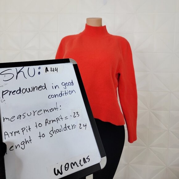 BODEN Women's Gladioli Orange Marion Merino Ribbed High-Neck Sweater Size L - Picture 8 of 8